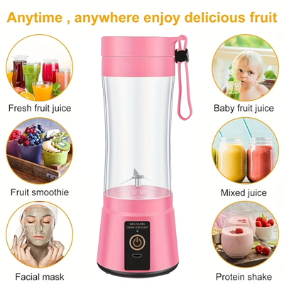 JUICEAWAY Rechargeable USB Electric Fruit Blender - 380ml 04