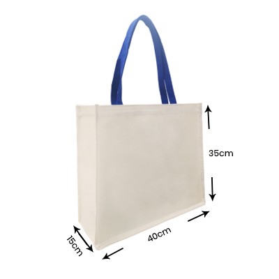 Custom Duo Tone Laminated Canvas Bag - 10oz (350x400x150) 07