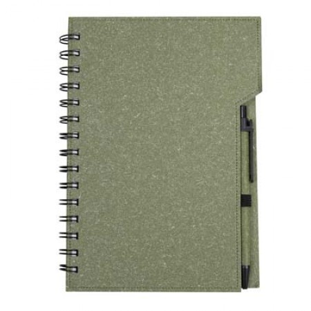 Eco Wire-O Hard Cover Notebook with Pen 03
