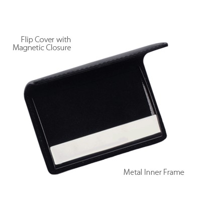 Classic Black PU Name Card Holder 06