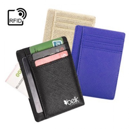 RFID Safe Extra Slim G.Leather Travel Wallet 01