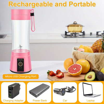 JUICEAWAY Rechargeable USB Electric Fruit Blender - 380ml 05
