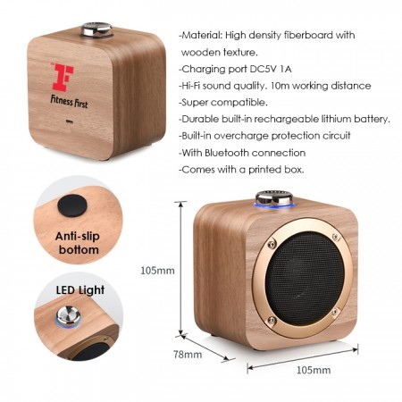 XDesign Wooden Bluetooth Speaker with Built-in Battery 09