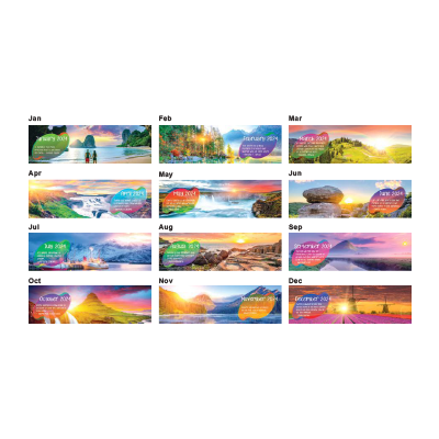 First Light Desk Calendar 2024 04