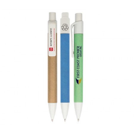 Eco Recycled Paper Pen - Push Action Ball Pen 01