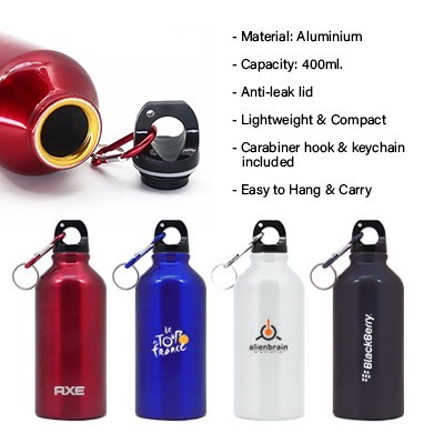 Aluminium Sports Bottle - 400ml 12