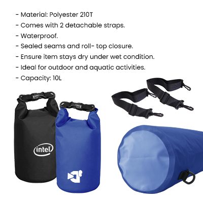 BEACH - Waterproof Polyester Dry Bag - 10L 09
