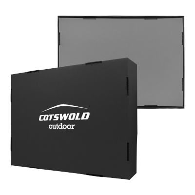 Black Gift Box 1 Compartment with Shredded Paper- M Size 04