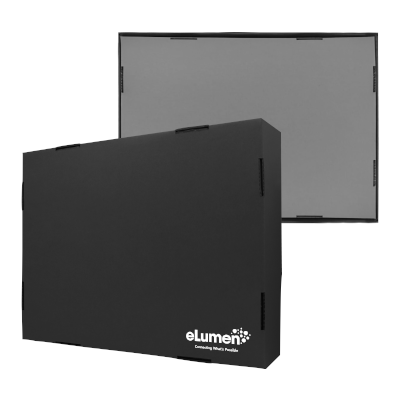 Black Gift Box 2 Compartment with Shredded Paper- M Size 09