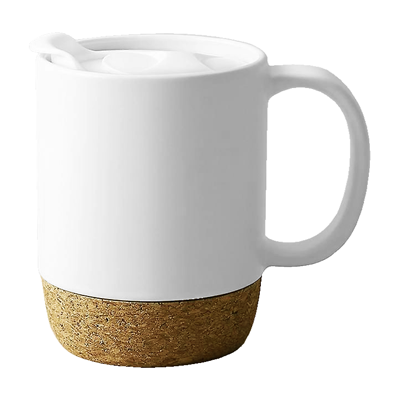 CORK 2 Tone Ceramic Mug with Cover – 400ml 05