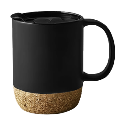CORK 2 Tone Ceramic Mug with Cover – 400ml 06