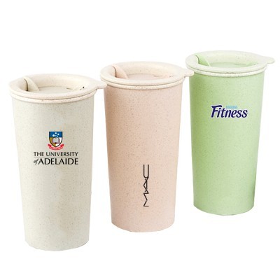 Eco-Wheat Natural Straw Tumbler - 400ml 01