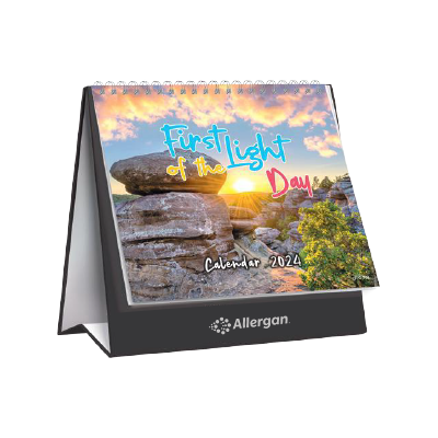 First Light Desk Calendar 2024 01