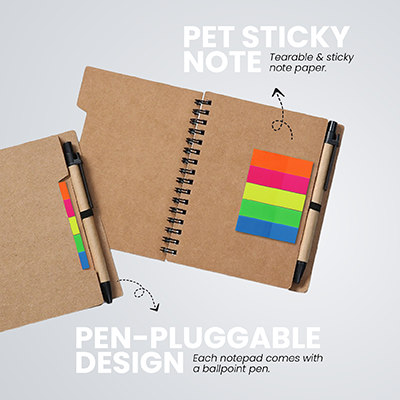 KRAFT Eco-Notebook with Pen 04