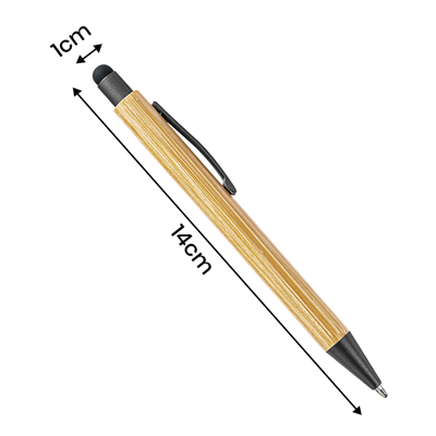 LANEY Bamboo Press Action Ball Pen with Stylus 08