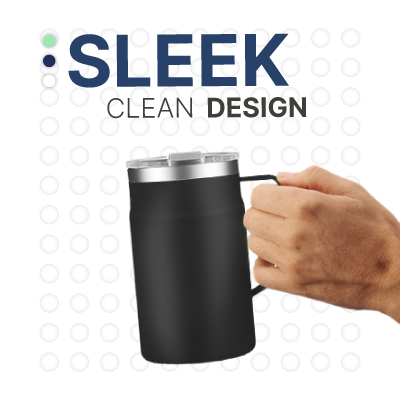LOCK Stainless Steel Mug with Cover - 650ml 07