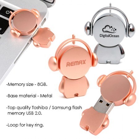 MUSICMAN USB Flash Drive with Key Chain - 8GB 09