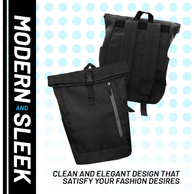 POLLEY Soft Polyester Buckle Backpack 07