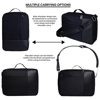 Premium Two Way Laptop Backpack & Briefcase 06