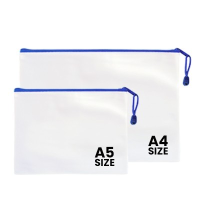 PVC Frosted Zipper Pouch - A4 Size 05