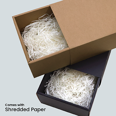 Slide Gift Box with Shredded Paper 01