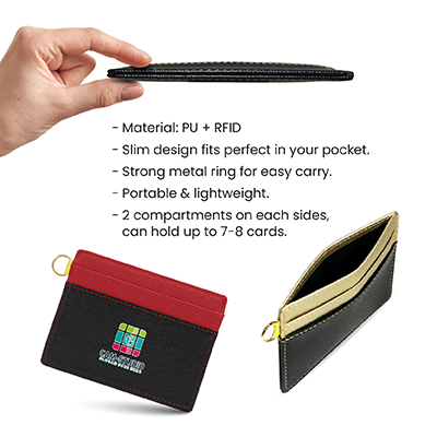 TONY Slim RFID Block PU Card Holder 09